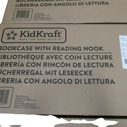 KidKraft Bookcase with Reading Nook Toy - White