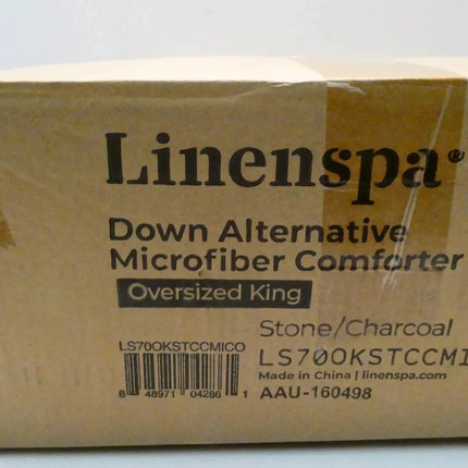 Linenspa AllSeason Reversible Down Alternative Quilted Comforter Oversized King