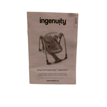 Ingenuity Swing 'n Go Hugs and Hoots Portable Baby Swings