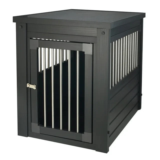 New Age Pet Ecoflex Furniture Style Dog Crate End Table - Espresso Medium