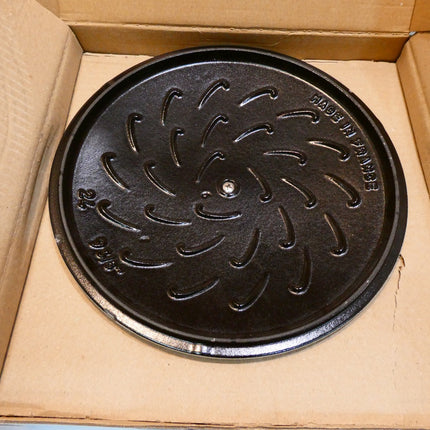 Staub Cast Iron Dutch Oven, 3.75Qt, Serves 3-4, Made in France, White