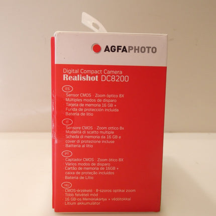 AgfaPhoto Realishot 8 x Optical Zoom 18MP CMOS Digital Camera - Pink