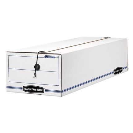 Bankers Box 12 Pack LIBERTY Record Form Storage Boxes, Standard Setup, String an