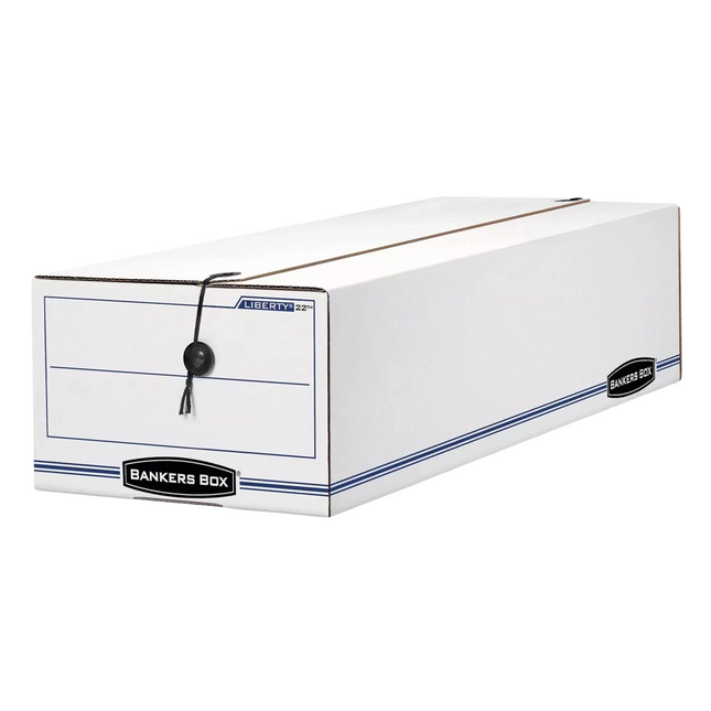 Bankers Box 12 Pack LIBERTY Record Form Storage Boxes, Standard Setup, String an