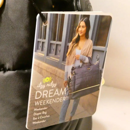 Itzy Ritzy Dream Weekender Travel Bag - Lightweight Overnight & Hospital Bag Fea