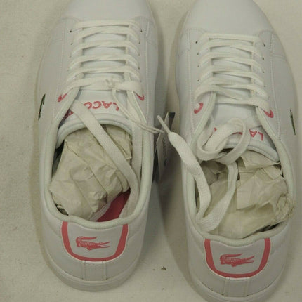 Lacoste Carnaby Evo BL 2 White/Pink Synthetic Junior Trainers Shoes UK 5, US 6