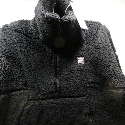 FILA Women's Monika Quarter Zip, Black, XX-Small