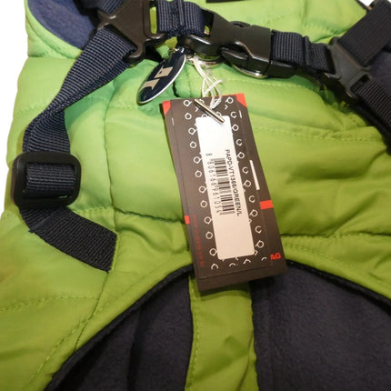 Puppia Smart Tag PAPD-VT1366 Authentic Mountaineer II Winter Vest, Green - Large