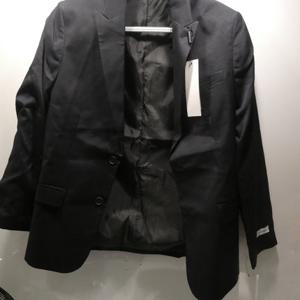 Calvin Klein Boys' 2-Piece Formal Suit Set, Black Stretch, Size - 10