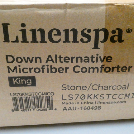 Linenspa All-Season Reversible Down Alternative Quilted Comforter -  King, Stone