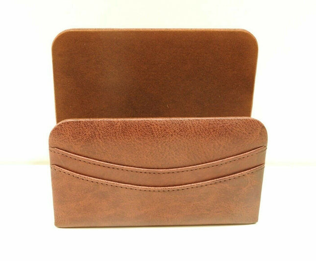 Dacasso Mocha Leather Letter Holder
