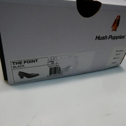 Hush Puppies Women's The Point Court Shoe, Black, UK 3/US 5.5