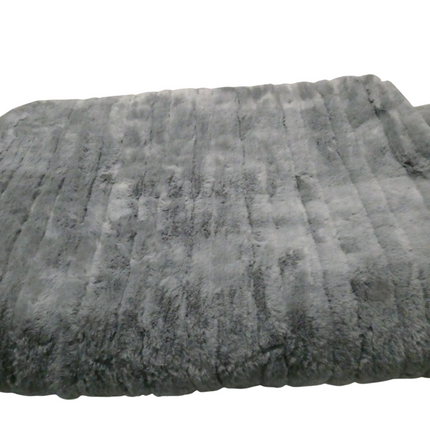 Tontine Luxuriously Warm & Soft Heated Throw, Faux Mink Top Cover, Flannel Fleec