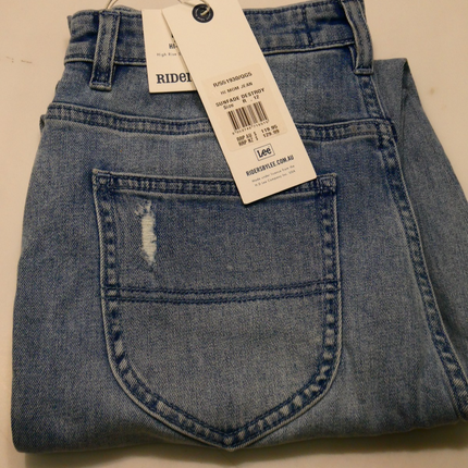 Riders by Lee Women's Hi Mom High Rise Jean, Sun Fade Destroy, 12