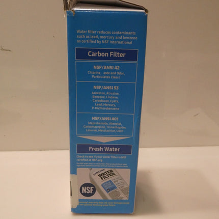 SAMSUNG Genuine Filter for Refrigerator Water and Ice, Carbon Block Filtration