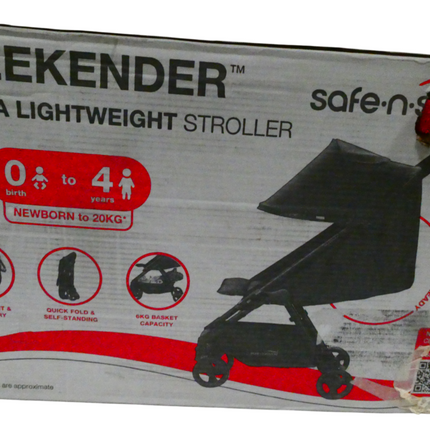 Safe-n-Sound Weekender Stroller, Compact, Lightweight Self Standing Fold with Ad