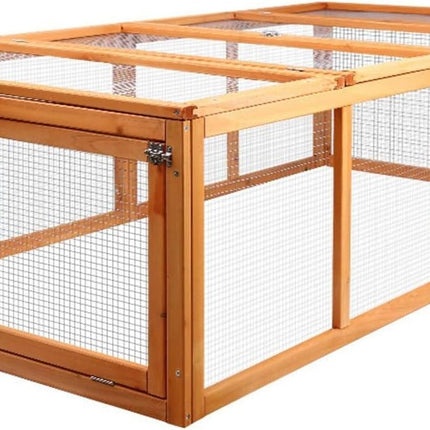 i.Pet Chicken Coop Large 180cm Length Rabbit Hutch, Coops Wooden Pet House Run C