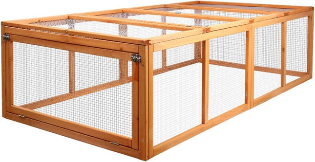 i.Pet Chicken Coop Large 180cm Length Rabbit Hutch, Coops Wooden Pet House Run C