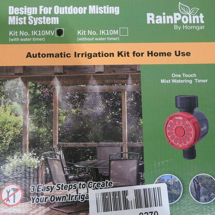 Rainpoint DIY Mist Kit Irrigation System Kit Watering Timer