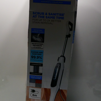 Shark Steam & Scrub Mop, S7001ANZ - White