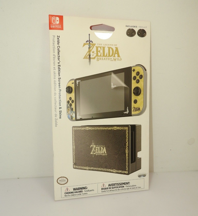 Nintendo Switch "Legend of Zelda: Breath of the Wild" Screen Protector & Skins