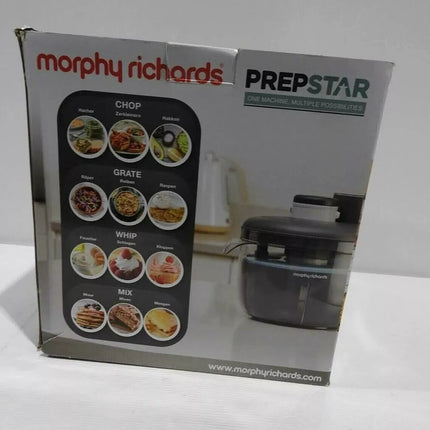 Morphy Richards PrepStar Compact Food Processor 4L, Grey (401014)