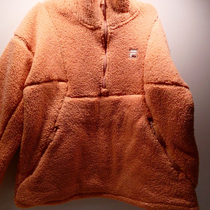 FILA Women's Monika Quarter Zip, Mahogany Rose, Medium