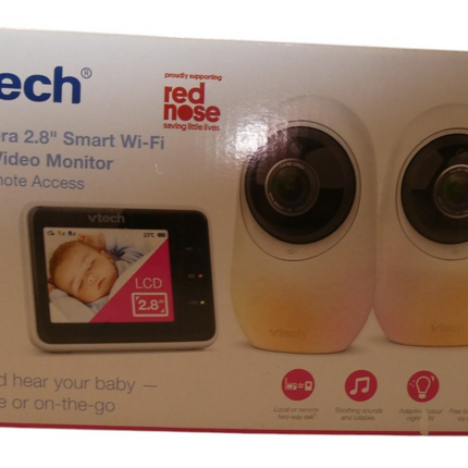 VTECH RM2751-2 2.8" Smart WIFI HD Video/Audio Monitor with Remote Access - Twin