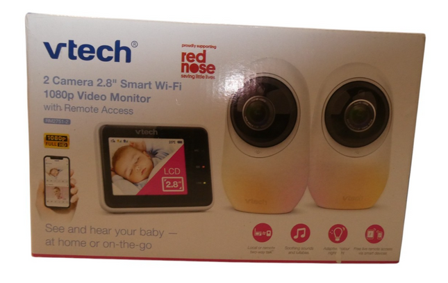 VTECH RM2751-2 2.8" Smart WIFI HD Video/Audio Monitor with Remote Access - Twin