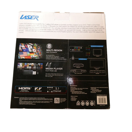 Laser DVD Player HD012 HDMI RCA Composite USB AVI Multi Region