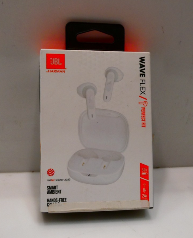 JBL Wave Flex True Wireless Earbuds - White