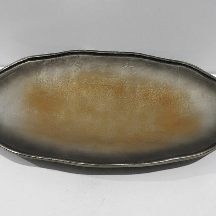 Boho Traders Oval Aluminium Platter, Large, Gold/Ombre, Pack of 1, MI335