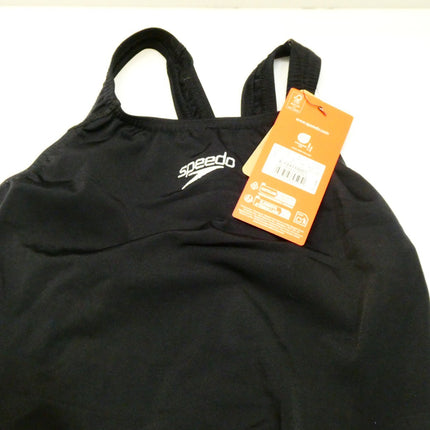 Speedo Women's Eco Endurance+ Medalist One Piece Swimsuit, Black, 32