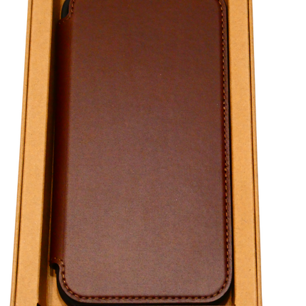 Nomad Ecco Leather Folio Case for iPhone 15 Pro Max, Brown