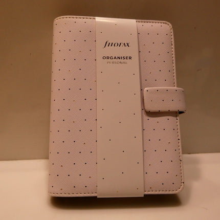 Filofax Moonlight Organizer, Personal Size, White