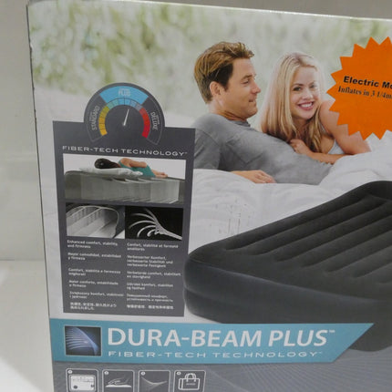 Intex Dura-Beam Plus Series Essential Rest Airbed with Internal Electric Pump
