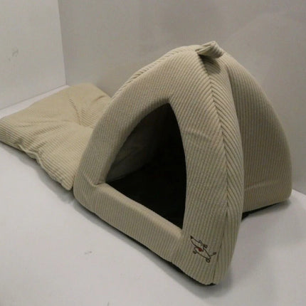 Pet Tent-Soft Bed for Dog and Cat by Best Pet Supplies - Beige Corduroy