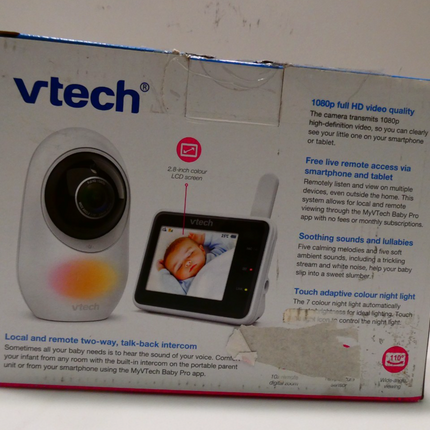 VTech RM2751 2.8" Smart Wi-Fi 1080p HD Video Baby Monitor with Remote Access