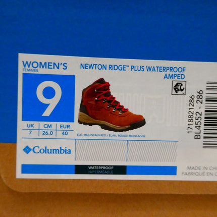 Columbia Women's Newton Ridge Plus Waterproof Amped Hiking Boots, Elk, US 9