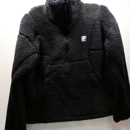 FILA Women's Monika Quarter Zip, Black, XX-Small