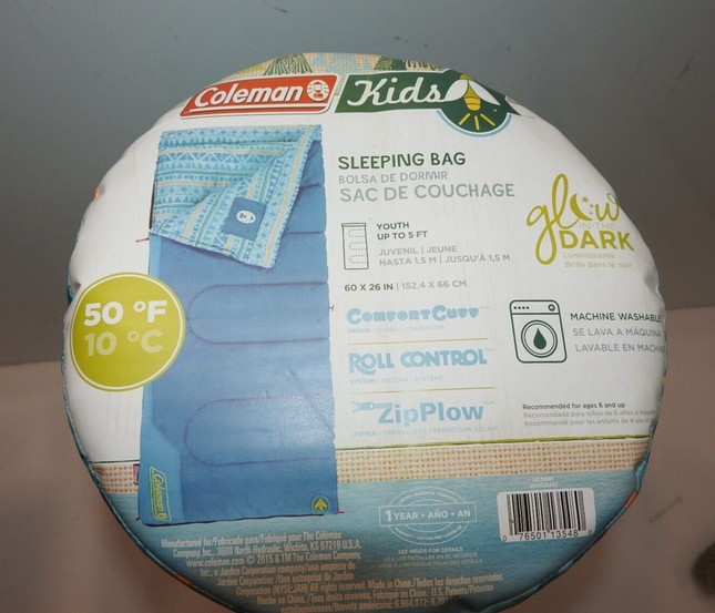 Coleman Kids 50 Degree Sleeping Bag - Blue