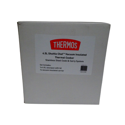 4.5L Shuttle Chef Vacuum Insulated Thermal Cooker  Includes 1 x 4.5L Saucepan