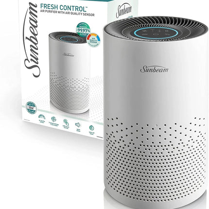 Sunbeam Fresh Control Air Purifier with Air Quality Sensor and Indicator| 4-Stag