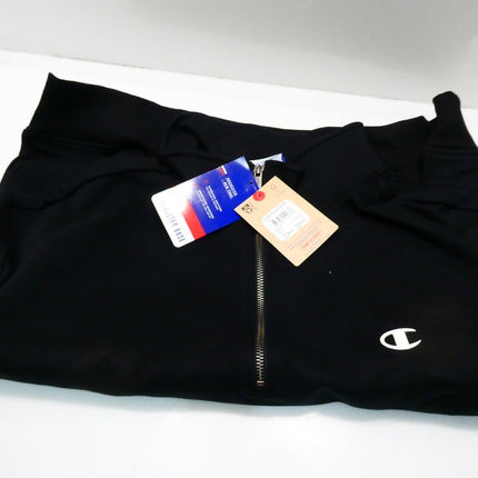 Champion Womens CH ROCH BASE QTR ZIP Jackets, Black, Large US