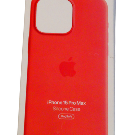 Apple iPhone 15 Pro Max Silicone Case with MagSafe - Red​​​​​​​