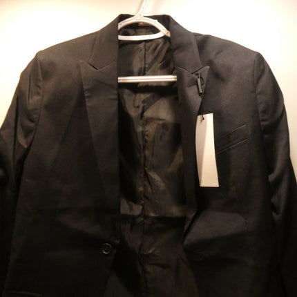 Calvin Klein Boys' 2-Piece Formal Suit Set, Black Stretch, Size - 10