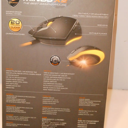 Cougar Minos X2 Wired USB Optical Gaming Mouse with 3000 DPI