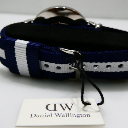 Daniel Wellington St Mawes White Dial SS Navy Strap Quartz Mens Watch DW00100018