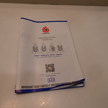 Ergobaby Omni Breeze Newborn To Toddler Carrier With 4 Carry Positions, Soft Bre