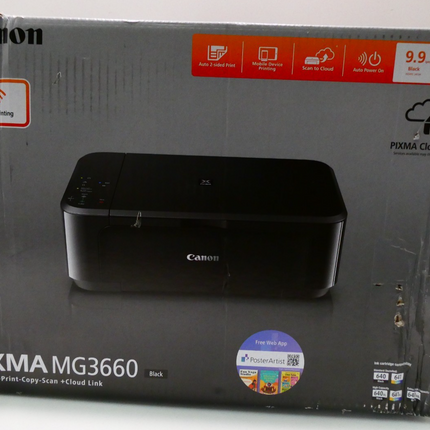 Canon PIXMA Home MG3660BK Black, Multi Function Home Printer